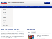 Tablet Screenshot of barnsleydaf.com